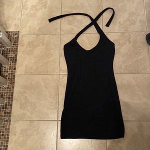 Black mini dress